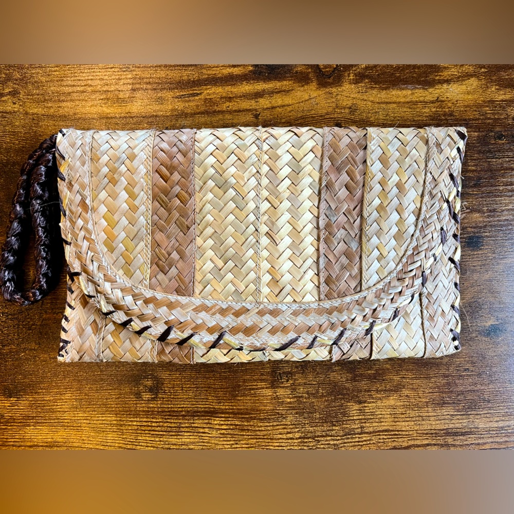 Straw Clutch Bag